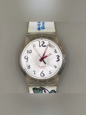 Swatch 2008 Beijing Olympics Men’s Swiss Quartz 34mm Watch New Battery AG2006